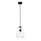 Z-Lite Ayra Pendant, 1-Light, 8 In.W x 11.75 In.H, Matte Black/Clear 488P8-MB - alternate 1